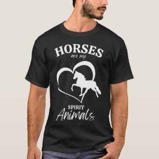 Camiseta Los Caballos Son Mis Regalos De Espíritu Animales 