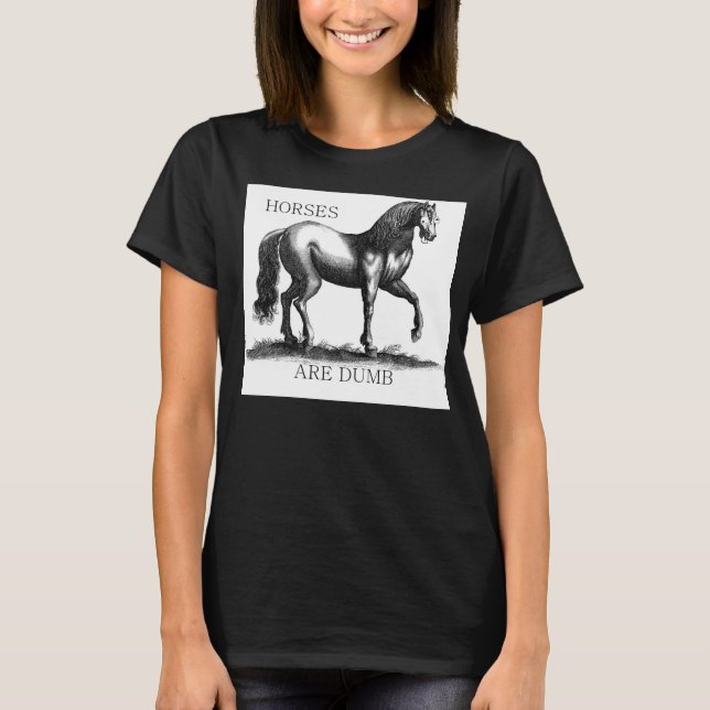Camiseta Los caballos son mudos (Anverso)