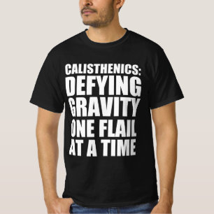 Camiseta Los calisténicos desafían la gravedad de una falla