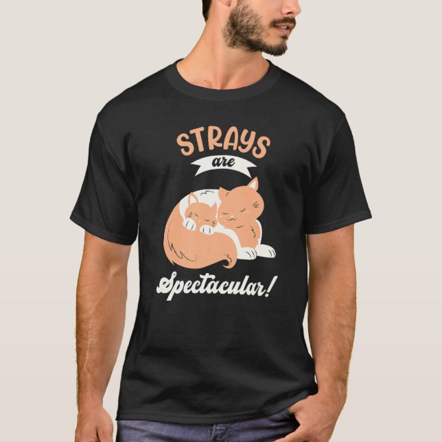 Camiseta Los callejones son espectaculares gatos perdidos (Anverso)