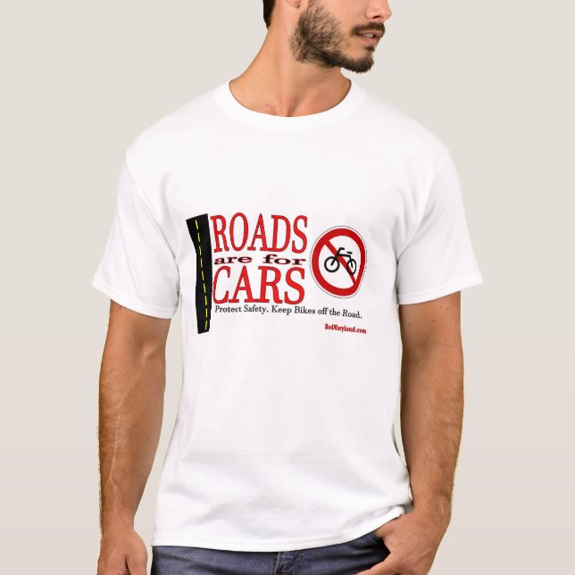 Camiseta Los caminos están para los coches (Anverso)
