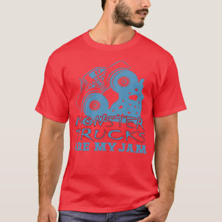 Camiseta los camiones monstruo son mi mermelada para el chi