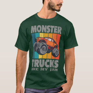 Camiseta Los camiones monstruo son mi pasión chicos vintage