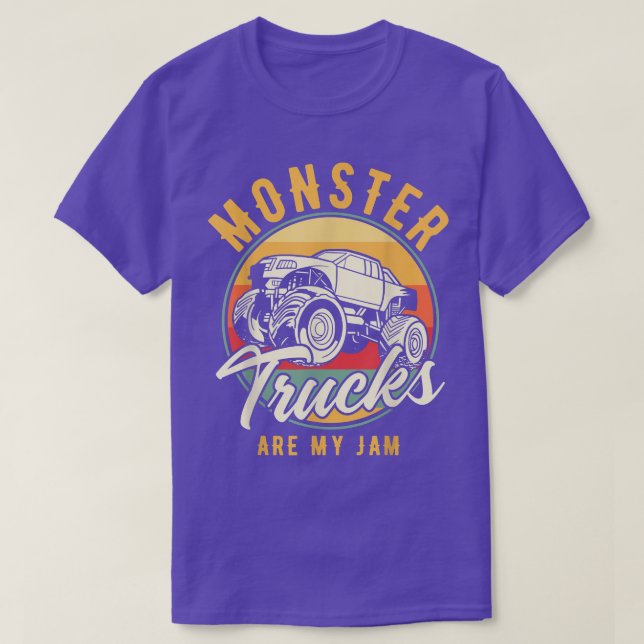 Camiseta Los camiones monstruo son mi pasión para un fanáti (Diseño del anverso)