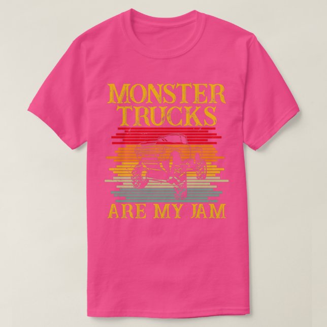 Camiseta Los camiones monstruos son mi acción de la mermela (Diseño del anverso)