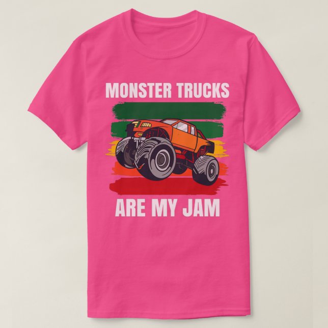 Camiseta Los Camiones Monstruos Son Mi Jam Big Wheels 11 (Diseño del anverso)