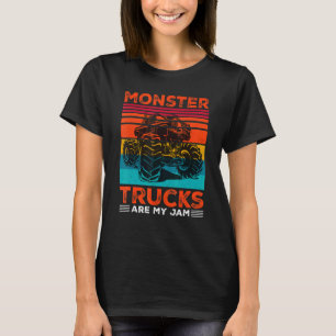 Camiseta Los Camiones Monstruos Son Mi Motor De Atardecer R