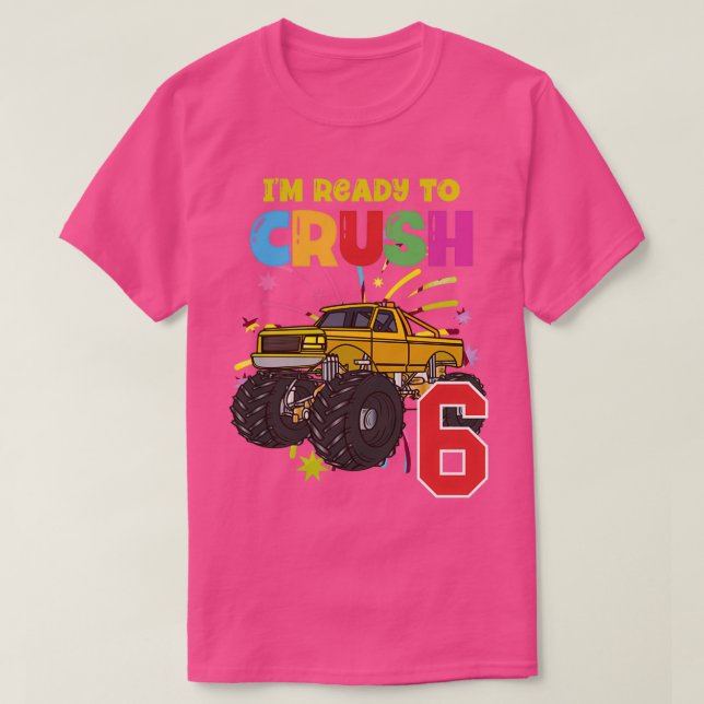 Camiseta Los camiones monstruosos amarillos son mi mermelad (Diseño del anverso)