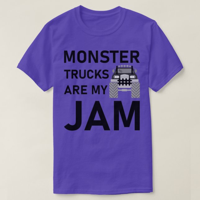 Camiseta los camiones monstruosos son mi amante de los cami (Diseño del anverso)
