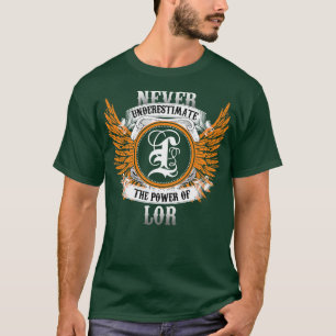 Camiseta Los Camisas Con Nombres De Lor Nunca Subestiman El