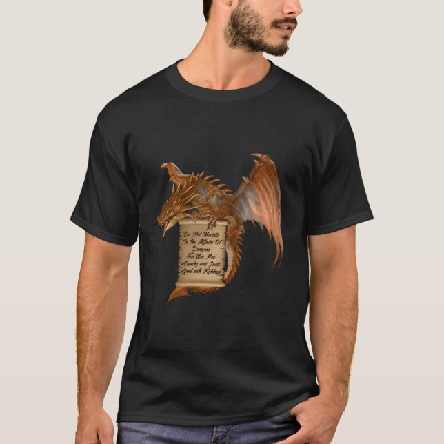 Camiseta Los Camisas Dragoneras No Interfieren En Los Asunt (Anverso)