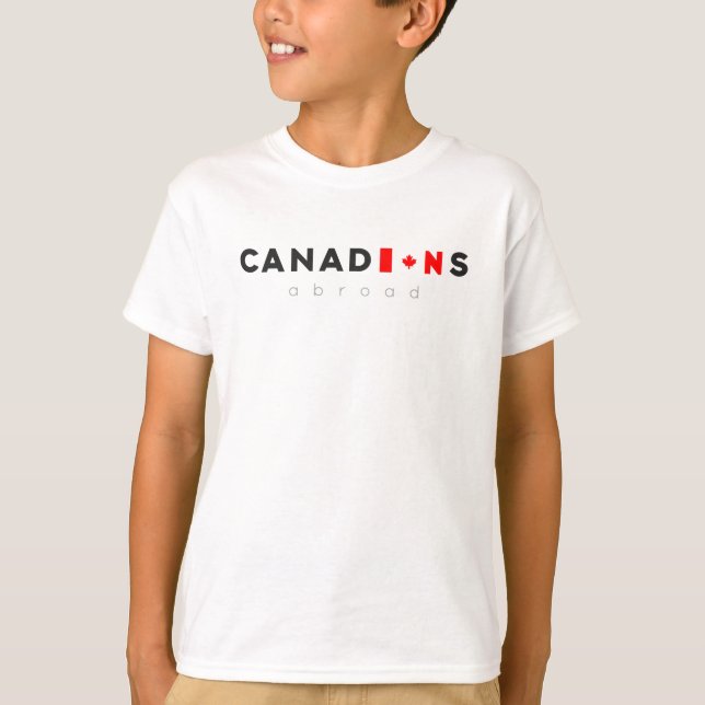 Camiseta Los canadienses en el extranjero embromaron la (Anverso)