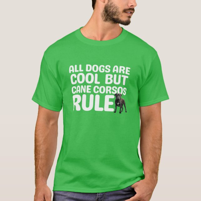 Camiseta Los Cane Corsos mandan chico (Anverso)