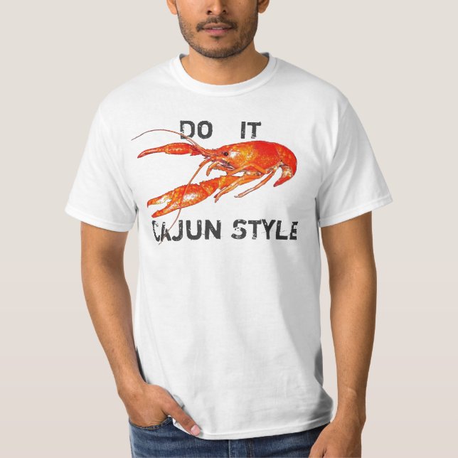 Camiseta los cangrejos lo hacen estilo de Cajun (Anverso)