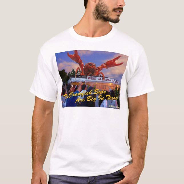 Camiseta Los cangrejos son grandes en Tejas (Anverso)