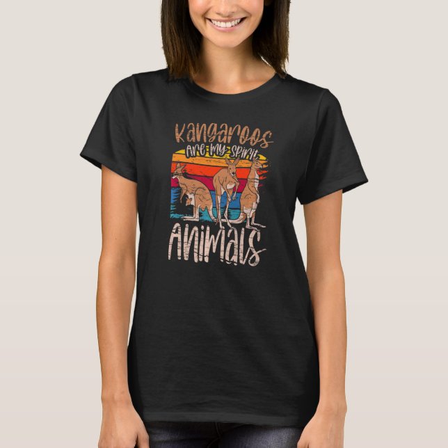 Camiseta Los canguros son mis animales espirituales animale (Anverso)
