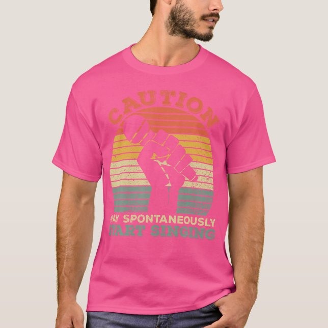 Camiseta Los cantantes que cantan con cautela pueden empeza (Anverso)
