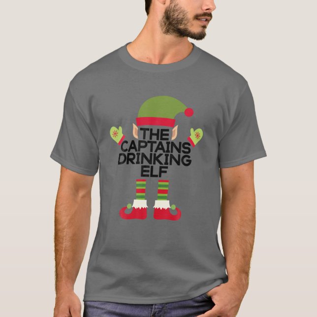 Camiseta Los capitanes beben Navidades divertidos (Anverso)