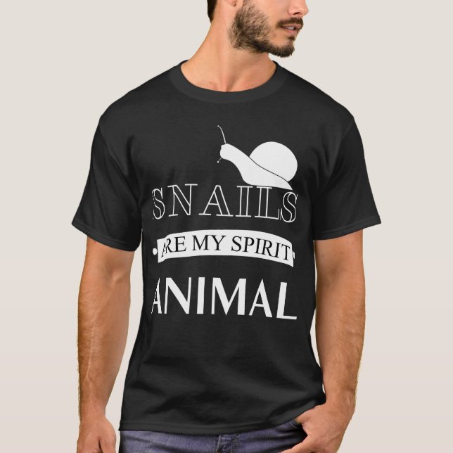 Camiseta Los caracoles son mi escargot animal de espíritu (Anverso)