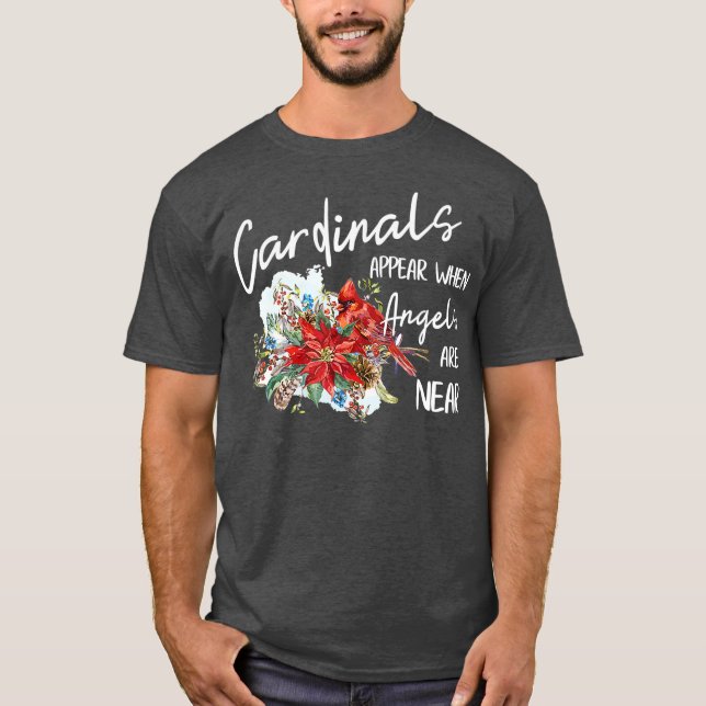 Camiseta Los Cardenales Rojos Aparecen Cuando Los Ángeles E (Anverso)