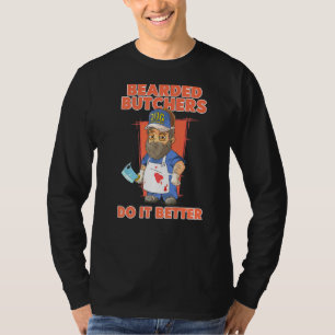 Camiseta Los Carniceros De Barba Lo Hacen Mejor Carnicero