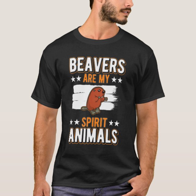 Camiseta Los castores son el castor de mis animales espirit (Anverso)