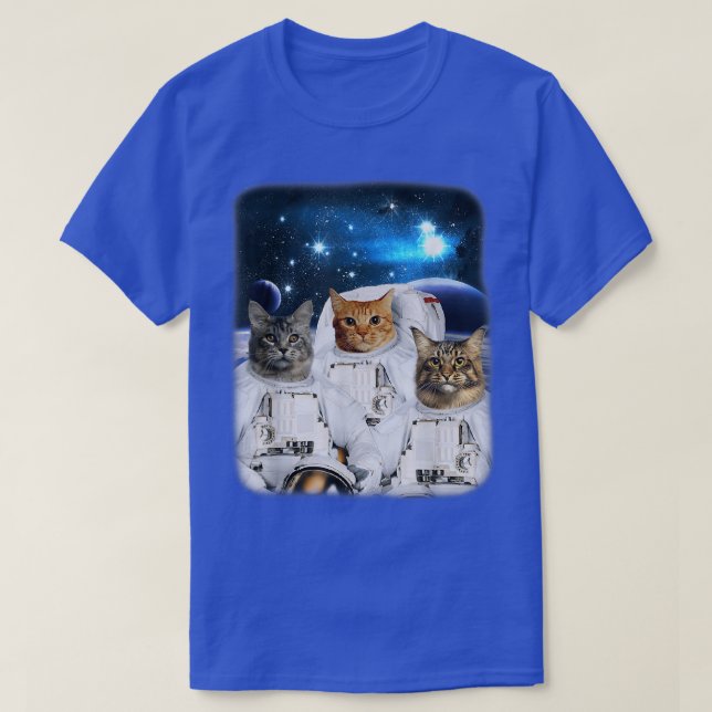Camiseta Los Catonistas Espacian Al Astronauta Del Gato Con (Diseño del anverso)