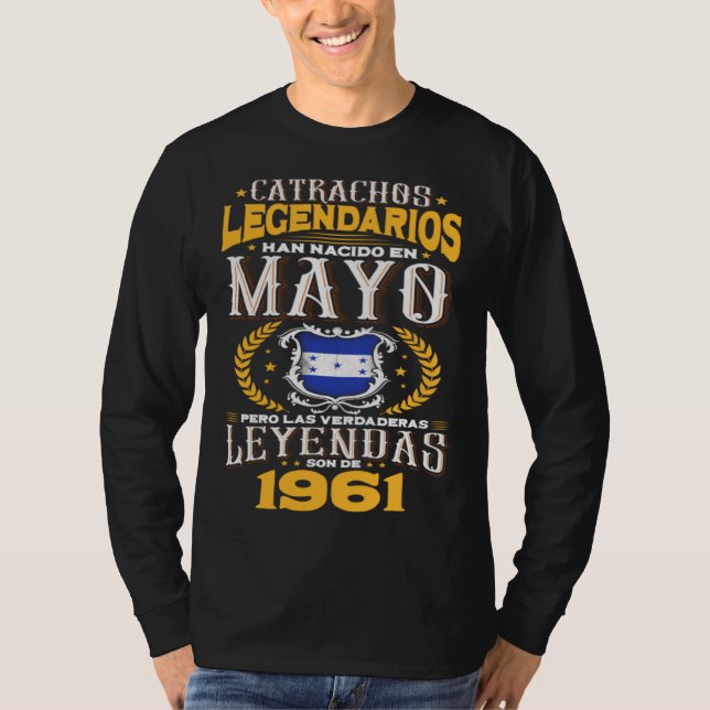 Camiseta Los catrachos legendarios son de mayo 1961 Hondura (Anverso)