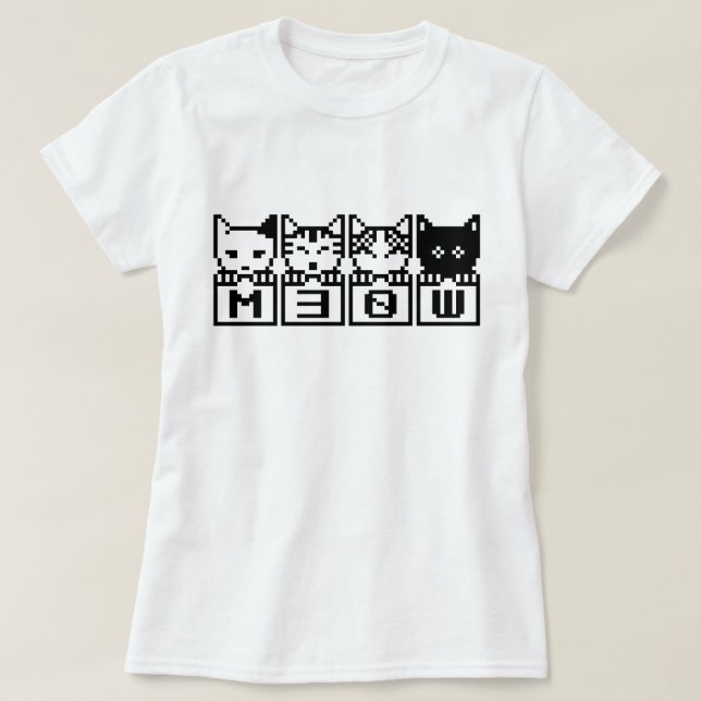 CAMISETA LOS CATS M30W DE 8 BITS (Diseño del anverso)