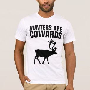 Camiseta LOS CAZADORES SON COBARDES, EN CONTRA DE CAZAR Cam