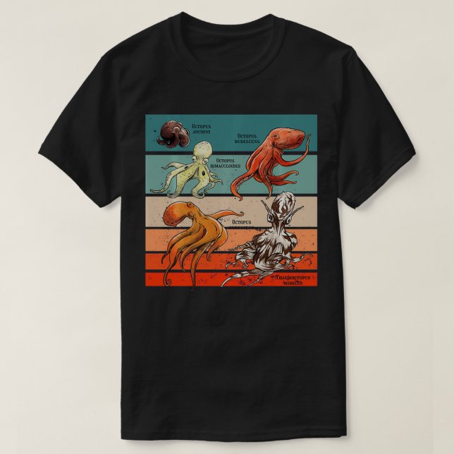 Camiseta Los Cefalopodos (Diseño del anverso)