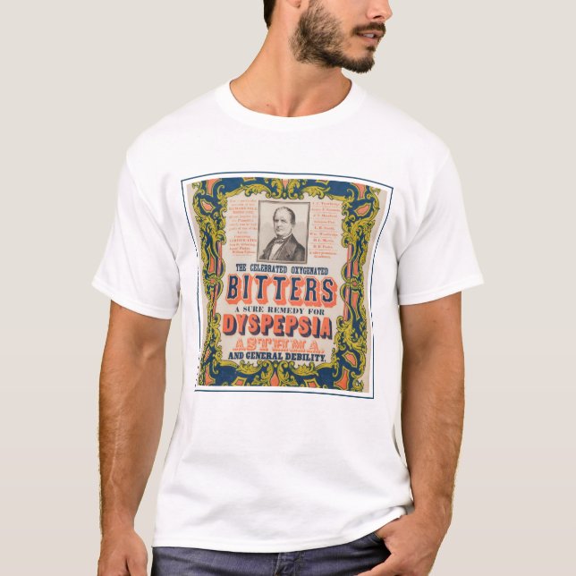 Camiseta Los célebres amargos oxigenados (Anverso)
