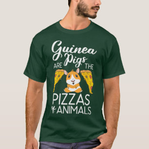 Camiseta Los cerdos de Guinea Cute son los pizza de animale