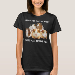 Camiseta Los cerdos de Guinea me hacen feliz a los humanos 