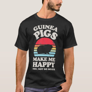 Camiseta Los cerdos de Guinea me hacen feliz con el diverti