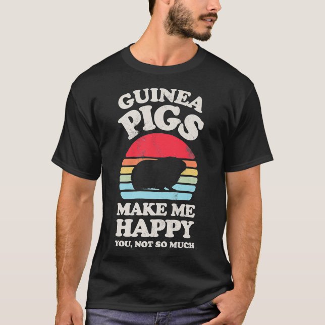 Camiseta Los cerdos de Guinea me hacen feliz con el diverti (Anverso)