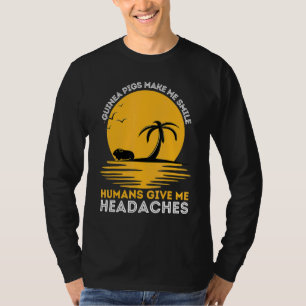 Camiseta Los cerdos de Guinea me hacen sonreír que los huma