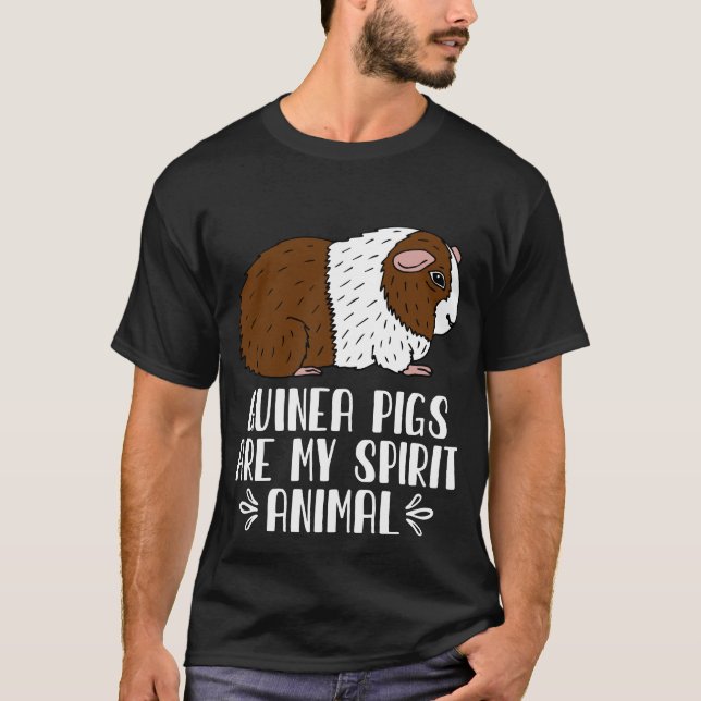 Camiseta Los cerdos de Guinea son mi animal espiritual (Anverso)