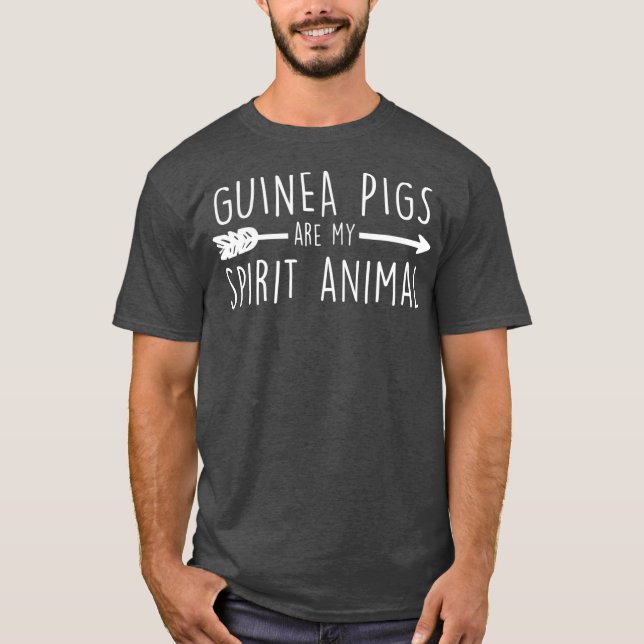 Camiseta Los cerdos de Guinea son mi animal espiritual (Anverso)