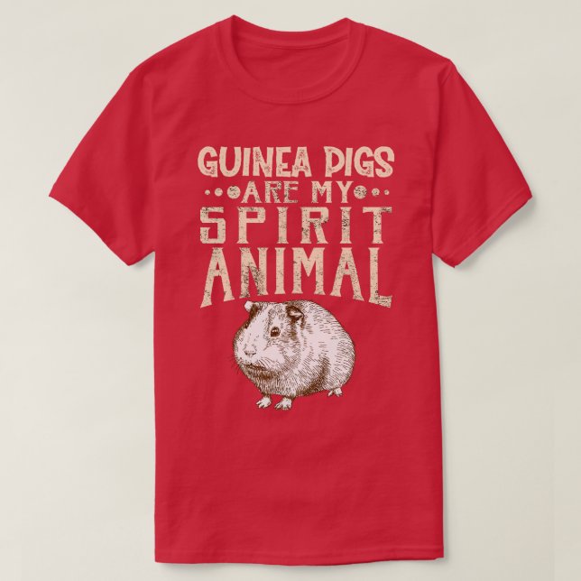 Camiseta Los cerdos de Guinea son mi animal espiritual 1 (Diseño del anverso)