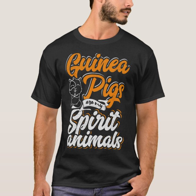 Camiseta Los cerdos de Guinea son mis animales espirituales (Anverso)