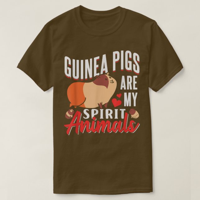Camiseta Los cerdos de Guinea son mis animales espirituales (Diseño del anverso)