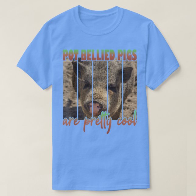 Camiseta Los cerdos de Pot Bellie son Bonito Guay5073 (Diseño del anverso)