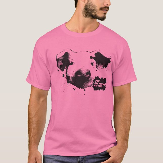 Camiseta Los cerdos son amigos (Anverso)