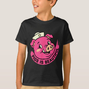 Camiseta Los cerdos son hermosos cerdos Halloween granja an
