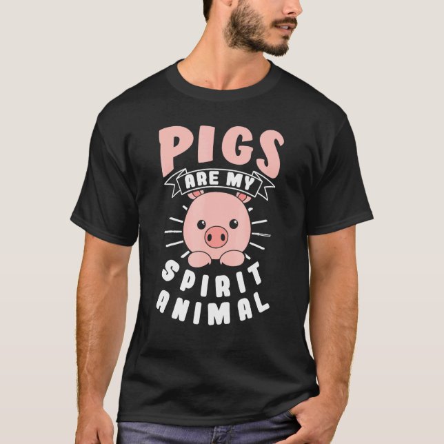 Camiseta Los cerdos son mi animal espiritual (Anverso)