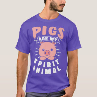 Camiseta Los cerdos son mi animal espiritual premium