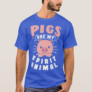 Camiseta Los cerdos son mi animal espiritual premium 4993