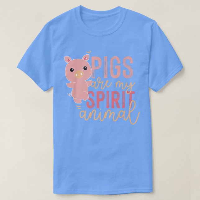 Camiseta Los cerdos son mi animal espiritual premium 4995 (Diseño del anverso)