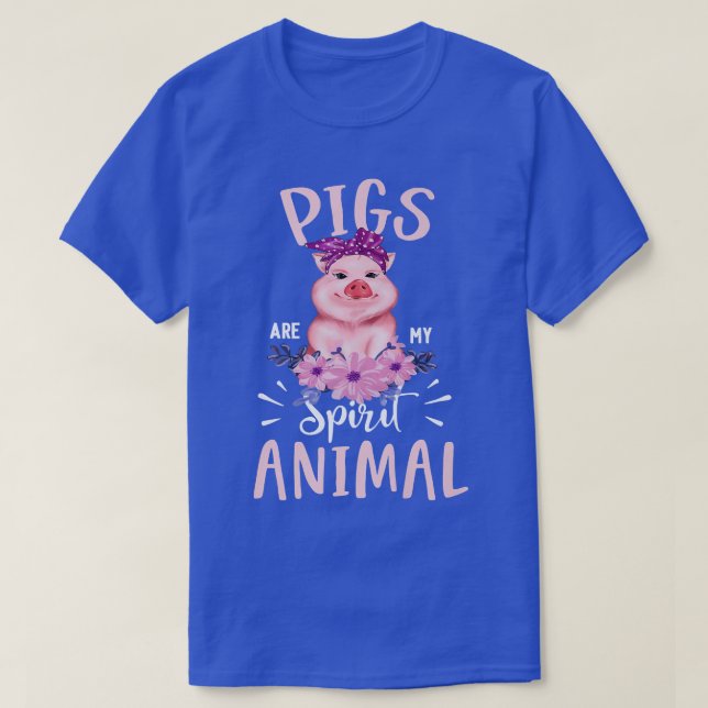 Camiseta Los Cerdos Son Mi Espíritu Animal Gracioso Cerdo C (Diseño del anverso)